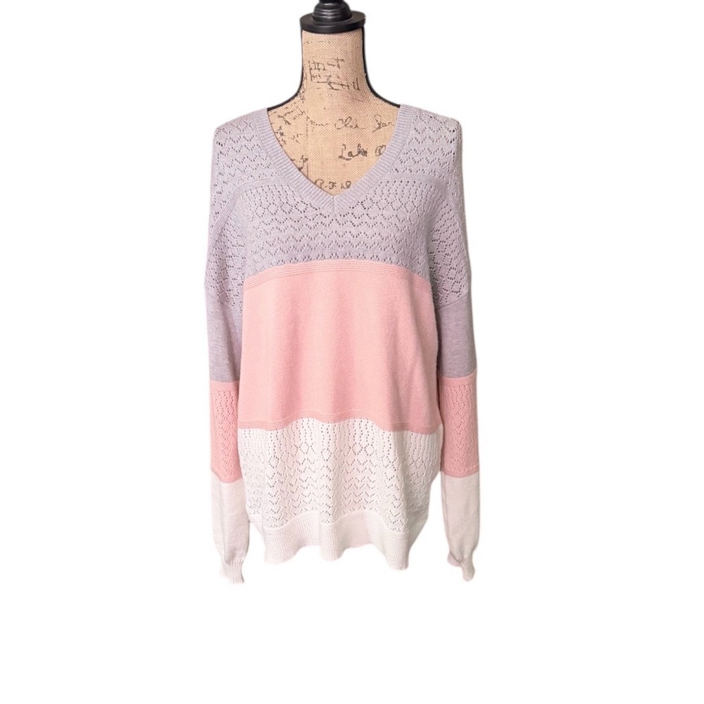 Zeagoo Pastel V-Neck Sweater‎